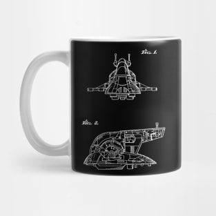 Toy Spaceship Vintage Patent Drawing Mug